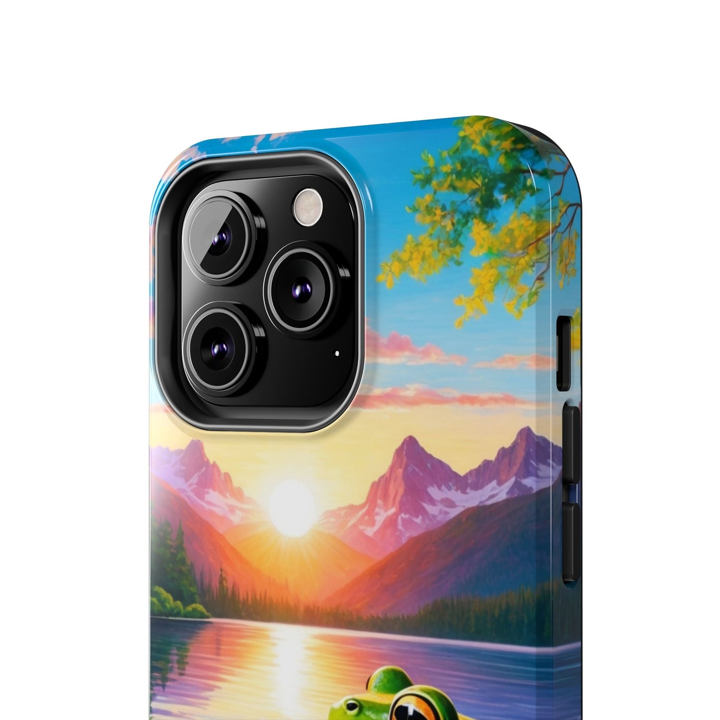 Vibrant Mountain Sunset Frog - iPhone Series Case - BOGO Cases