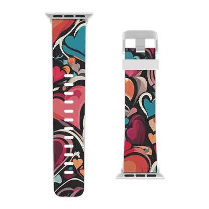 Vibrant Multicolor Heart Apple Watch Band - BOGO Cases