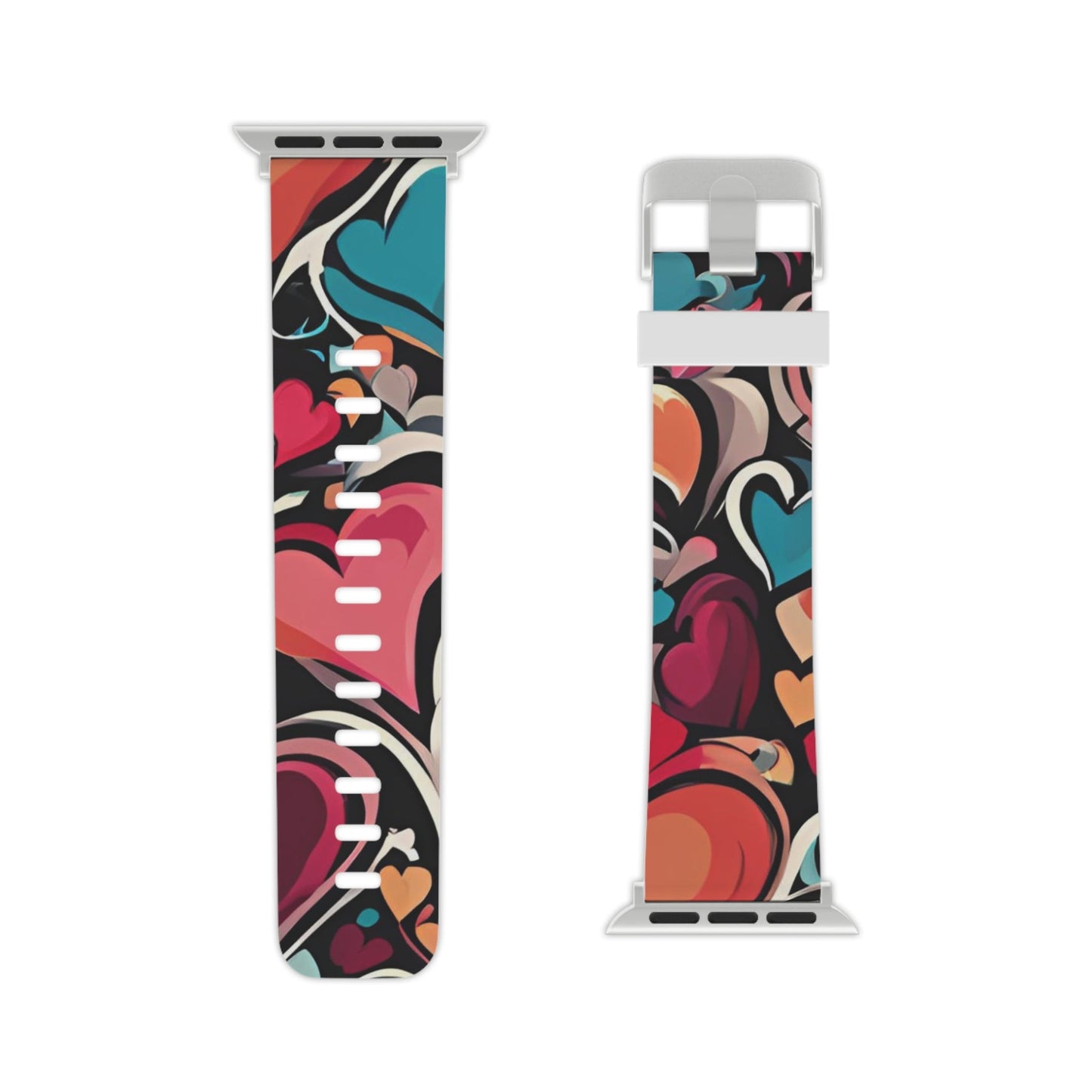 Vibrant Multicolor Heart Apple Watch Band - BOGO Cases