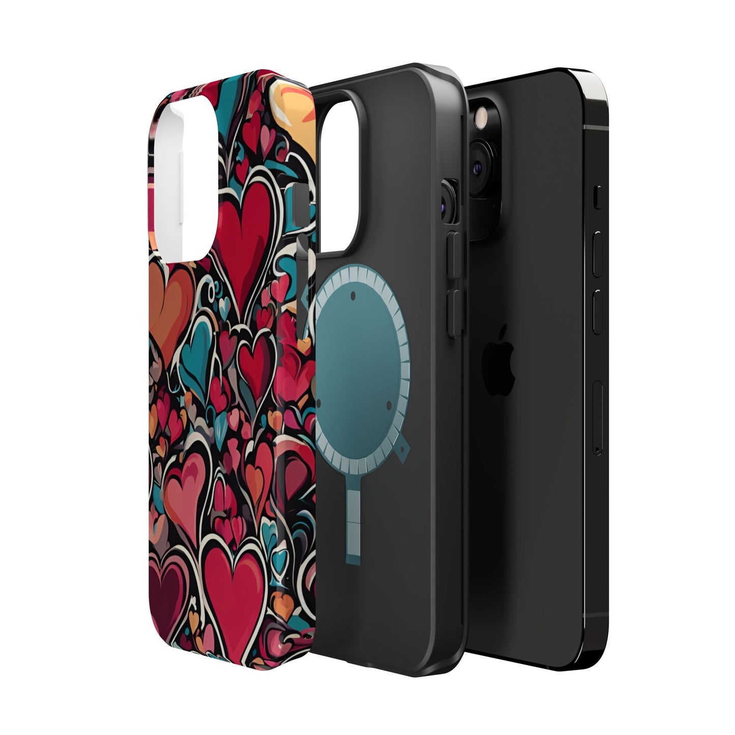 Vibrant Multicolor Heart Art – MagSafe - Compatible iPhone Case - BOGO Cases