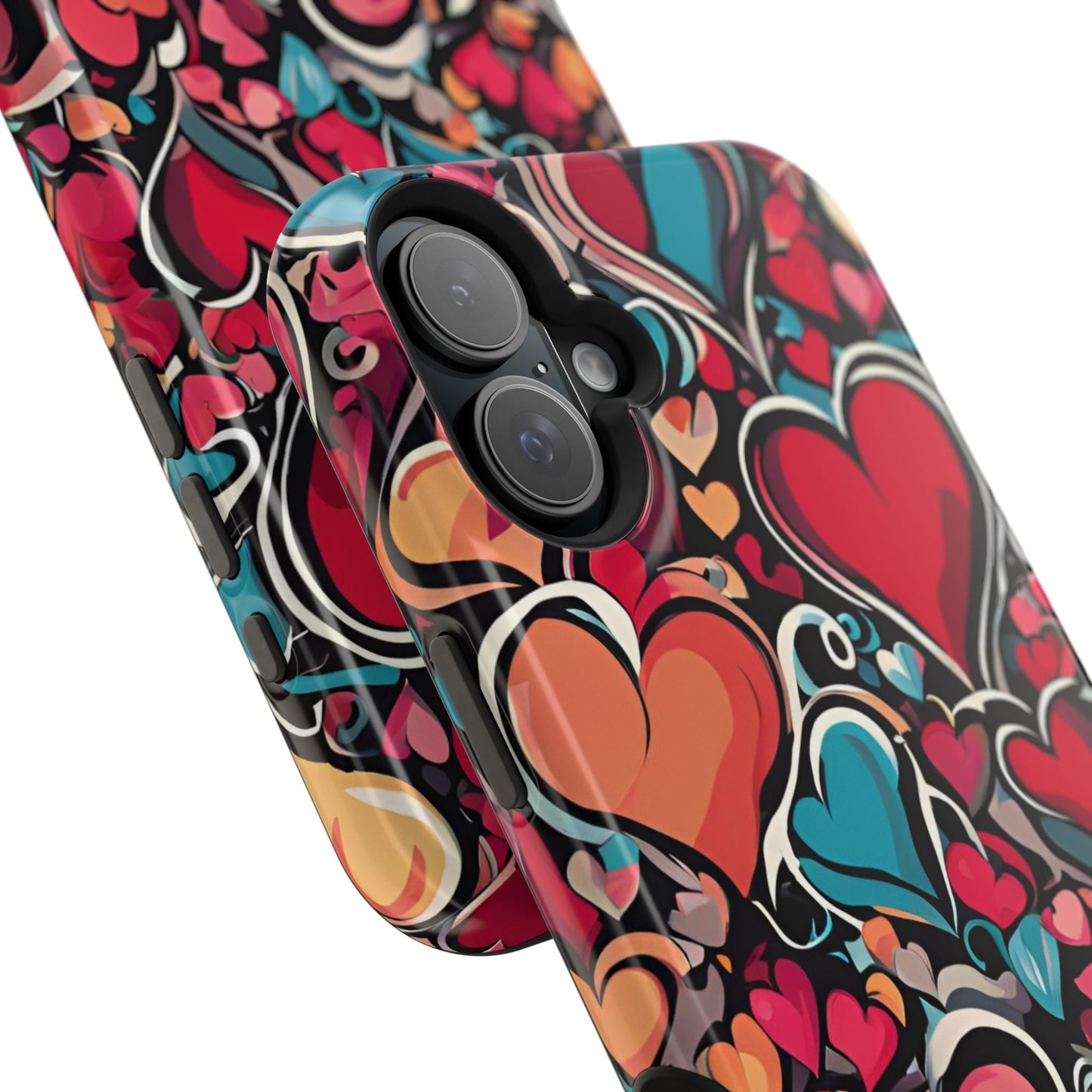 Vibrant Multicolor Heart Art – MagSafe - Compatible iPhone Case - BOGO Cases
