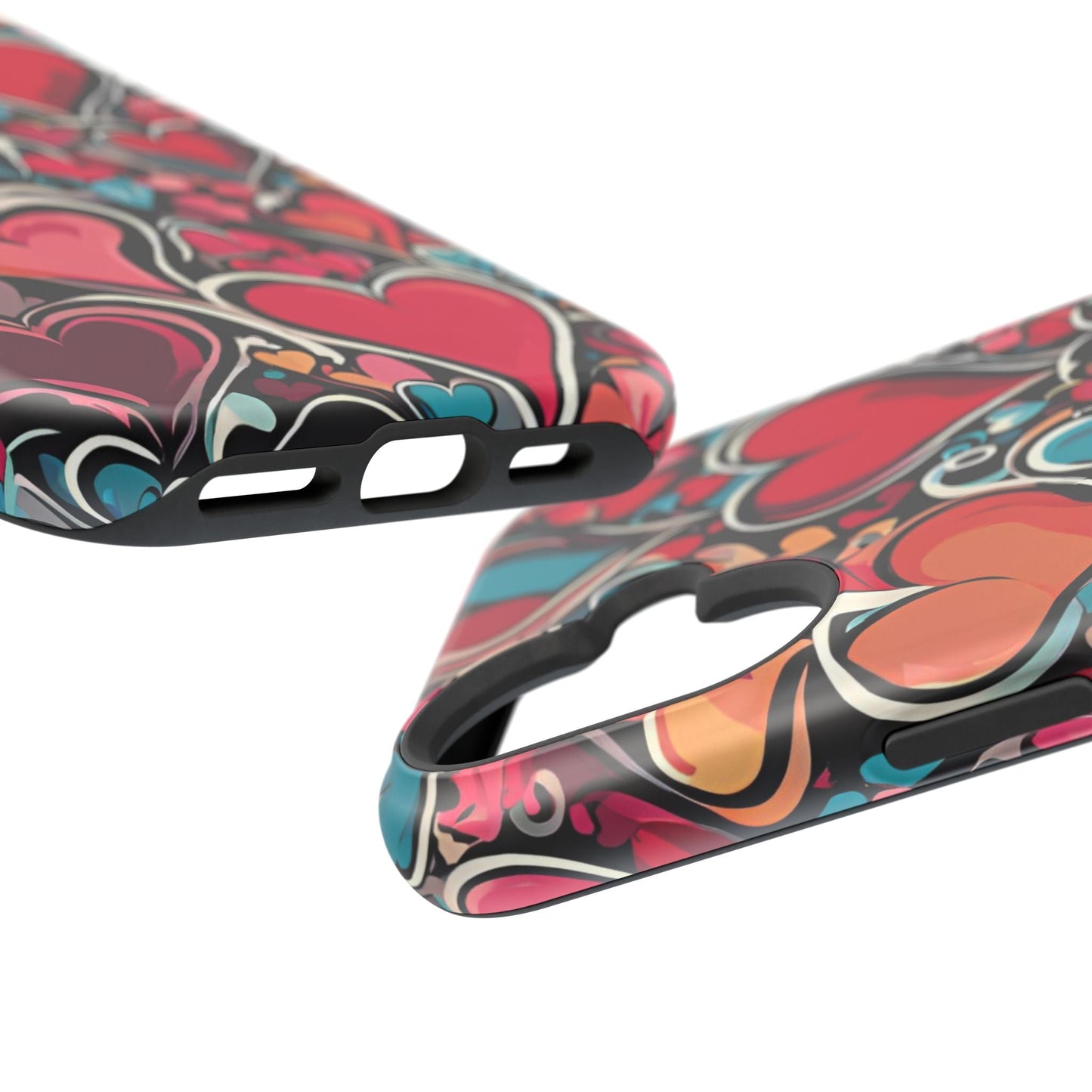 Vibrant Multicolor Heart Art – MagSafe - Compatible iPhone Case - BOGO Cases