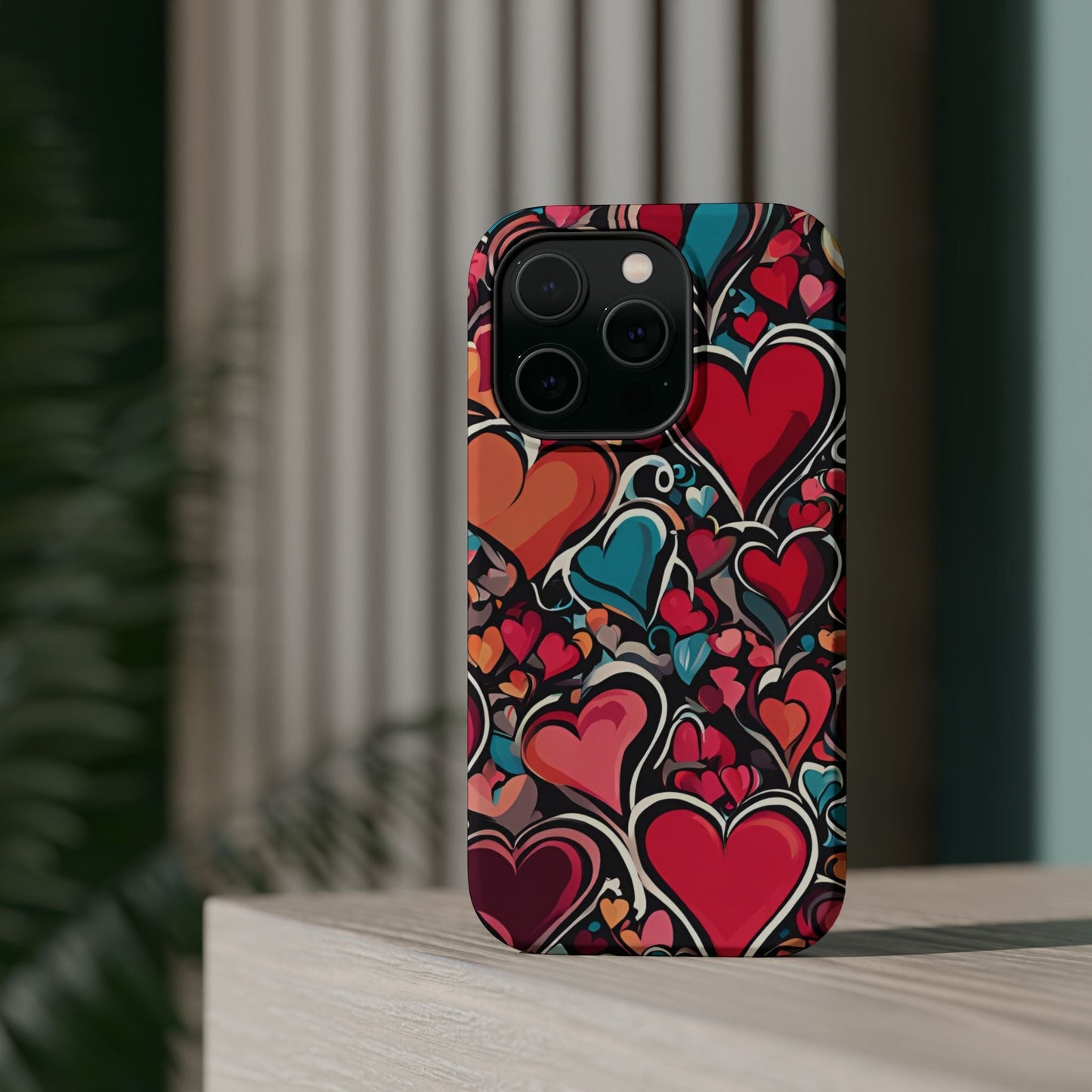 Vibrant Multicolor Heart Art – MagSafe - Compatible iPhone Case - BOGO Cases