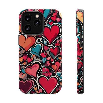 Vibrant Multicolor Heart Art – MagSafe - Compatible iPhone Case - BOGO Cases