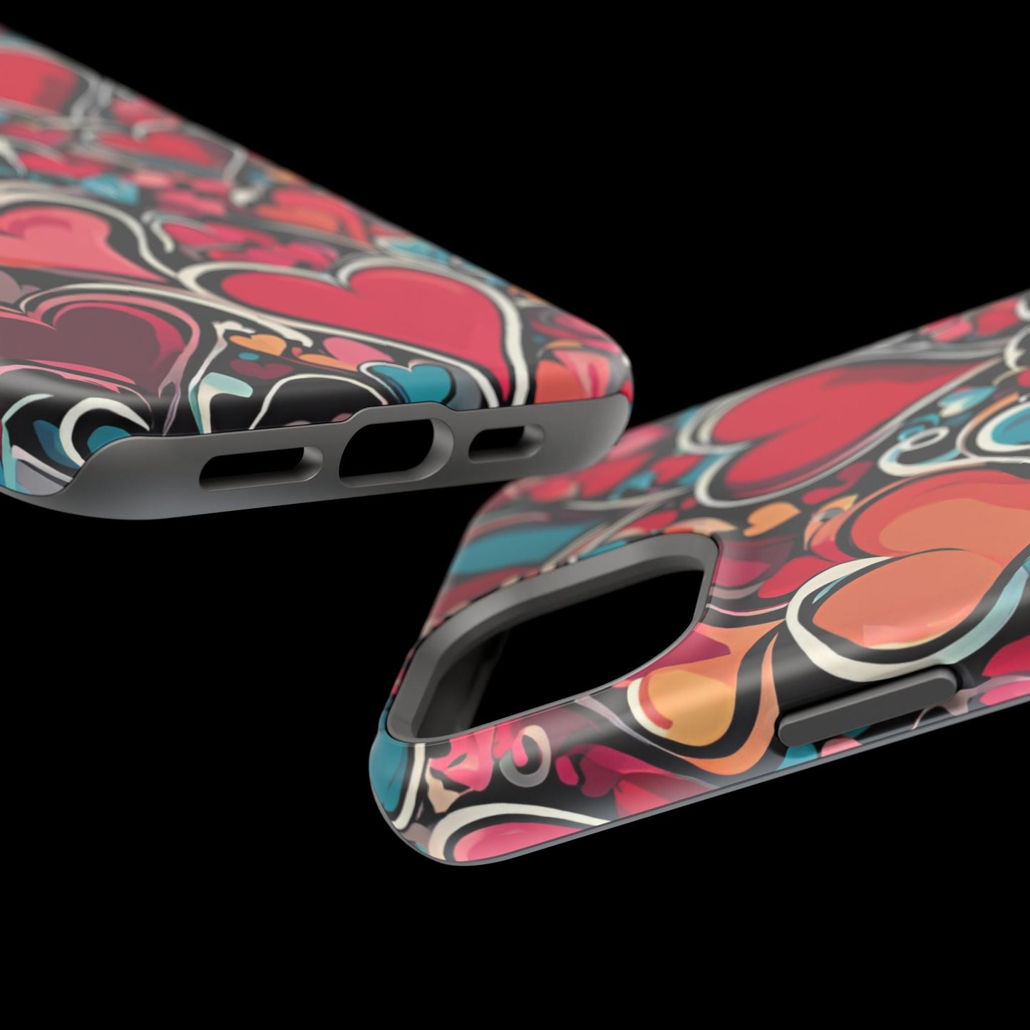 Vibrant Multicolor Heart Art – MagSafe - Compatible iPhone Case - BOGO Cases