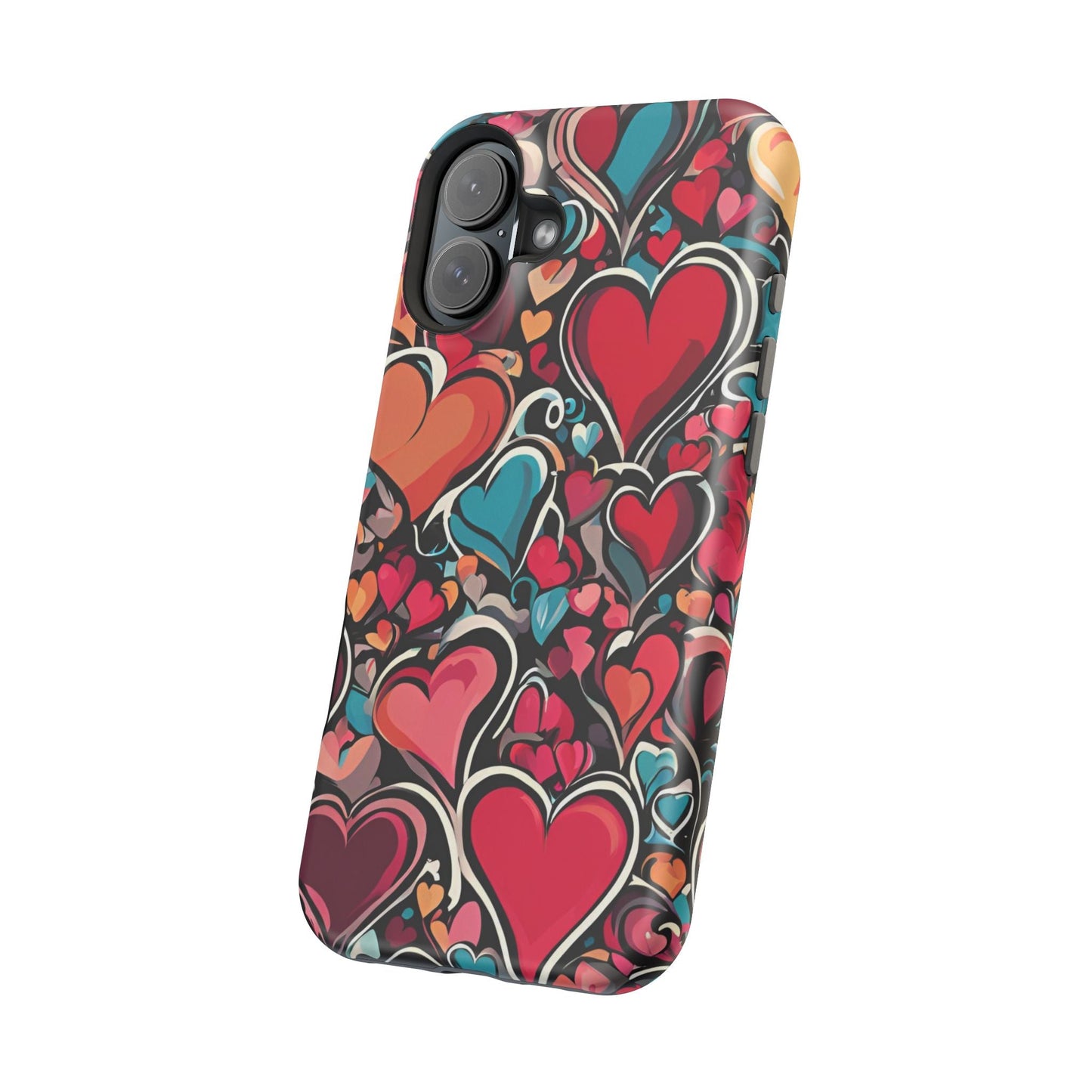 Vibrant Multicolor Heart Art – MagSafe - Compatible iPhone Case - BOGO Cases