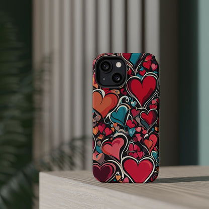 Vibrant Multicolor Heart Art – MagSafe - Compatible iPhone Case - BOGO Cases