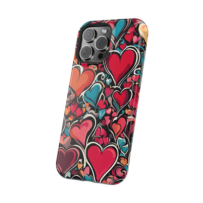 Vibrant Multicolor Heart Art – MagSafe - Compatible iPhone Case - BOGO Cases