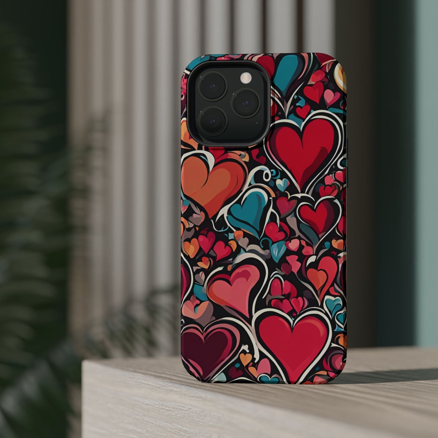 Vibrant Multicolor Heart Art – MagSafe - Compatible iPhone Case - BOGO Cases