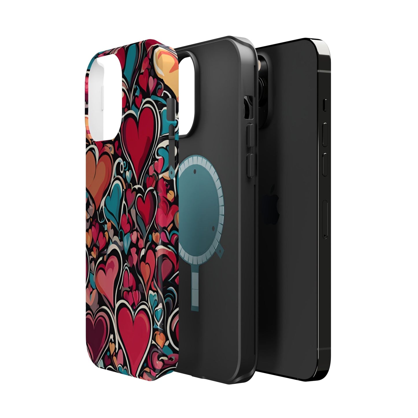 Vibrant Multicolor Heart Art – MagSafe - Compatible iPhone Case - BOGO Cases