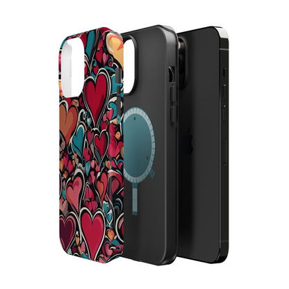 Vibrant Multicolor Heart Art – MagSafe - Compatible iPhone Case - BOGO Cases