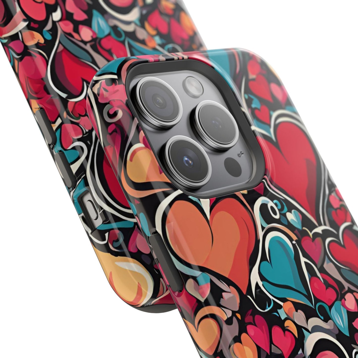 Vibrant Multicolor Heart Art – MagSafe - Compatible iPhone Case - BOGO Cases