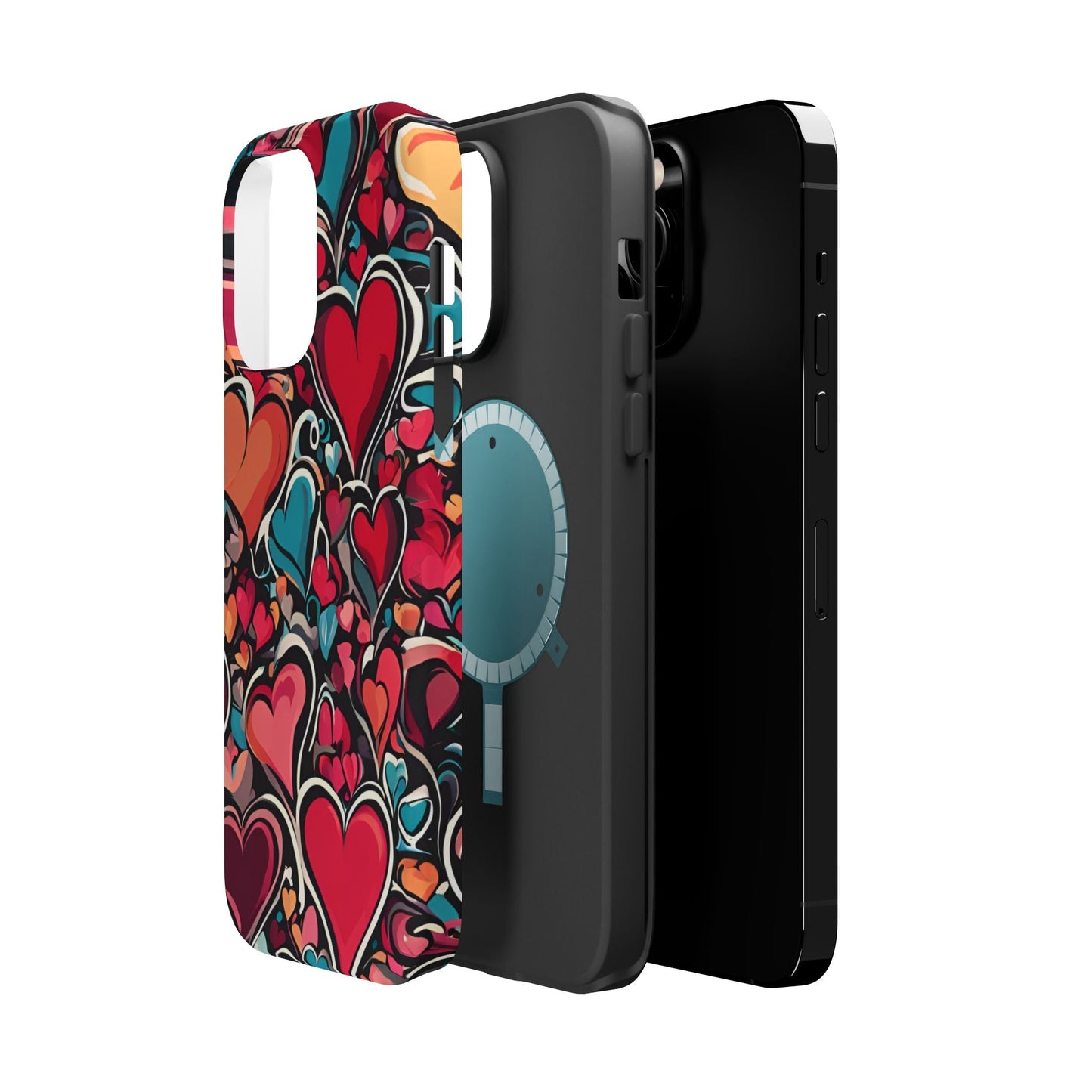 Vibrant Multicolor Heart Art – MagSafe - Compatible iPhone Case - BOGO Cases