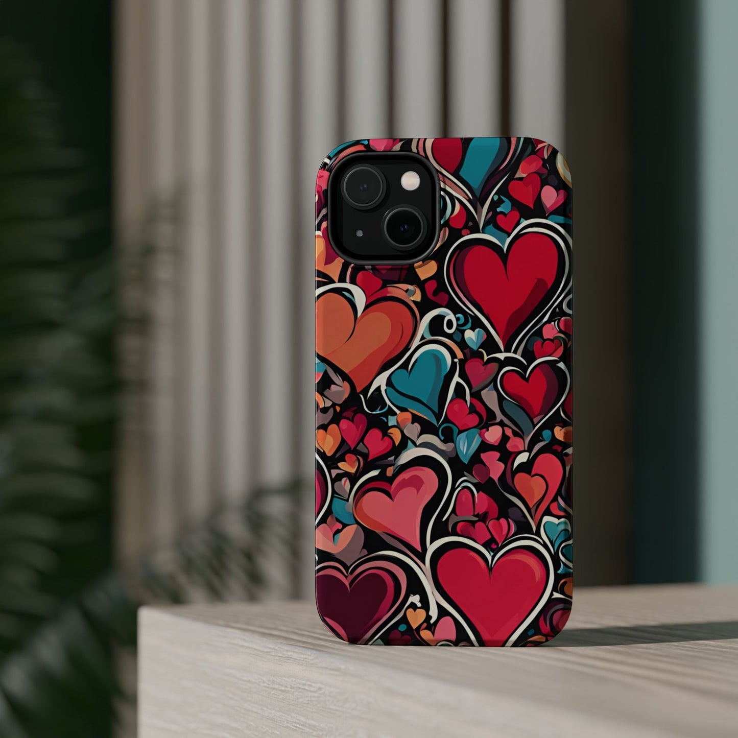 Vibrant Multicolor Heart Art – MagSafe - Compatible iPhone Case - BOGO Cases