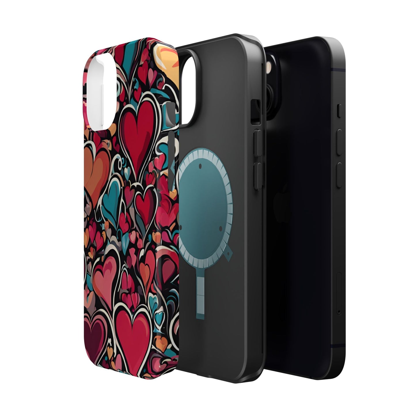 Vibrant Multicolor Heart Art – MagSafe - Compatible iPhone Case - BOGO Cases