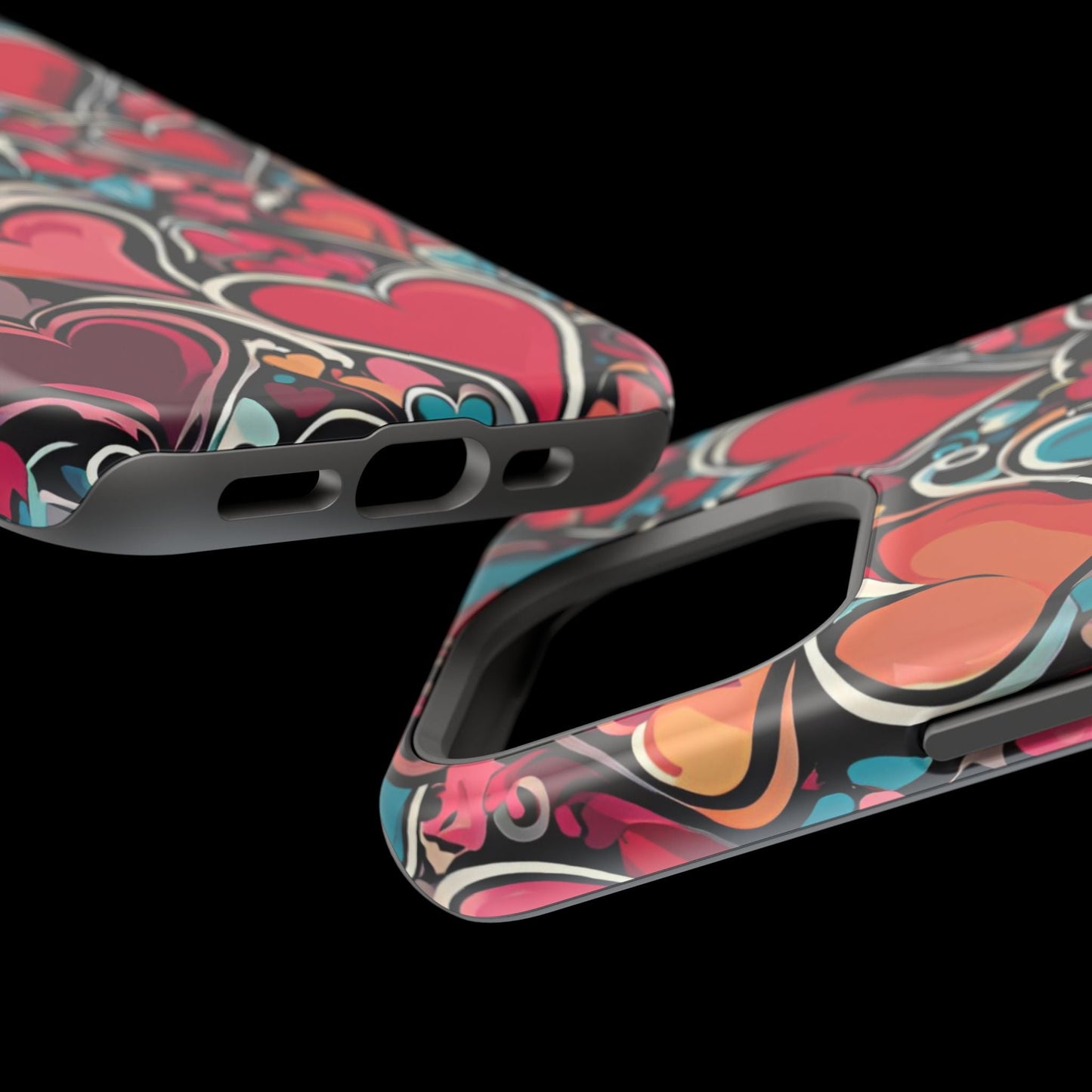 Vibrant Multicolor Heart Art – MagSafe - Compatible iPhone Case - BOGO Cases