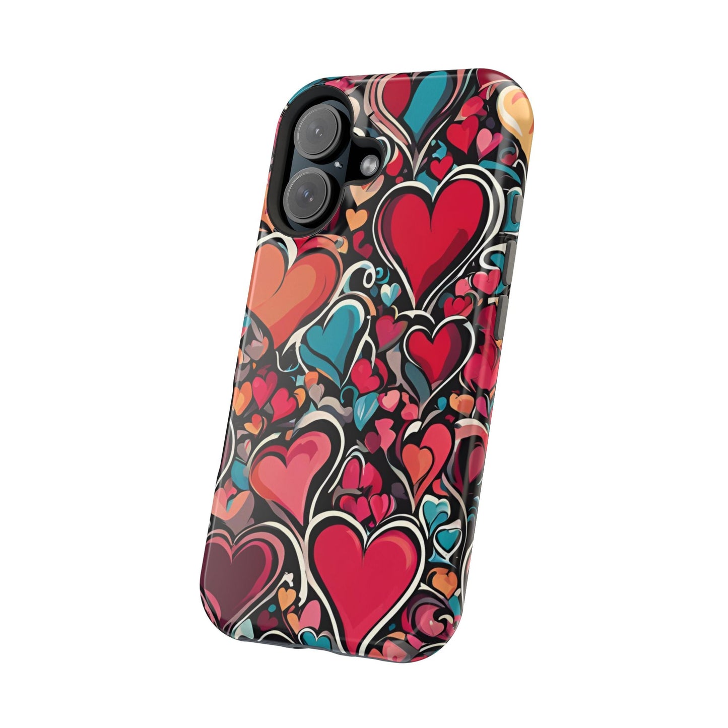 Vibrant Multicolor Heart Art – MagSafe - Compatible iPhone Case - BOGO Cases
