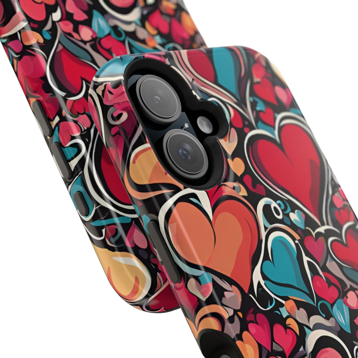 Vibrant Multicolor Heart Art – MagSafe - Compatible iPhone Case - BOGO Cases
