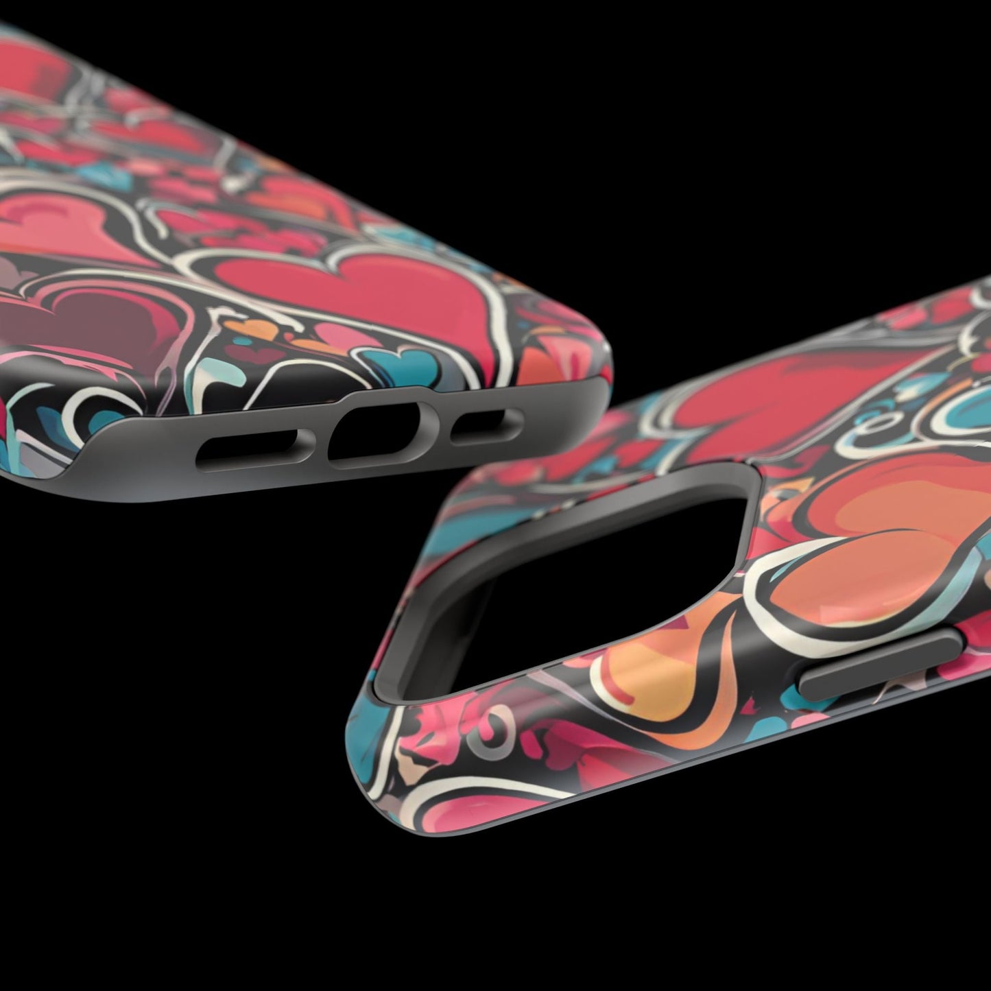 Vibrant Multicolor Heart Art – MagSafe - Compatible iPhone Case - BOGO Cases