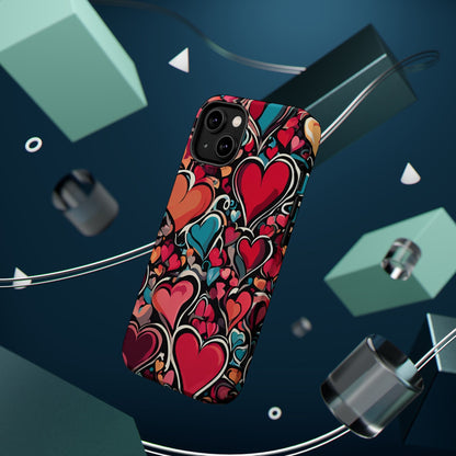 Vibrant Multicolor Heart Art – MagSafe - Compatible iPhone Case - BOGO Cases