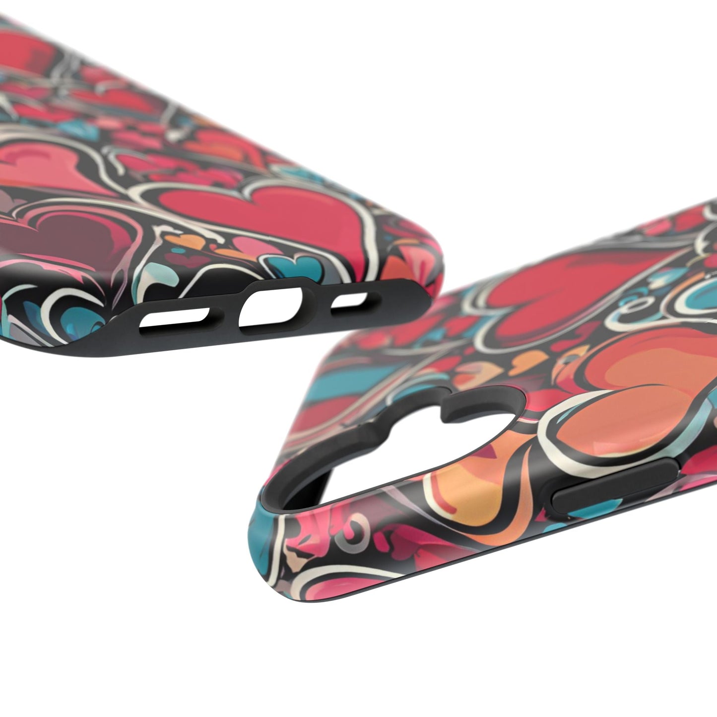 Vibrant Multicolor Heart Art – MagSafe - Compatible iPhone Case - BOGO Cases