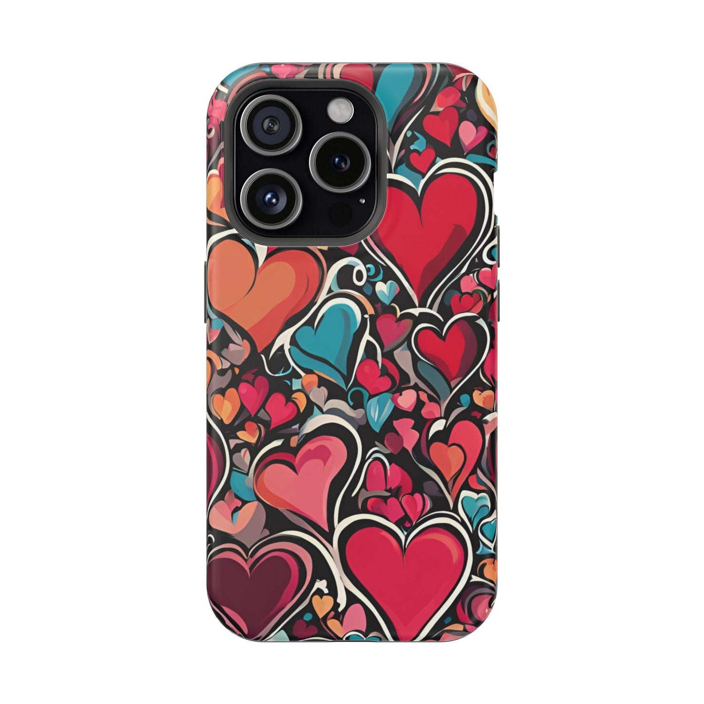 Vibrant Multicolor Heart Art – MagSafe - Compatible iPhone Case - BOGO Cases