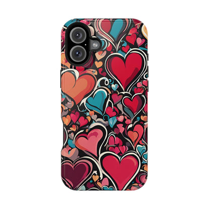 Vibrant Multicolor Heart Art – MagSafe - Compatible iPhone Case - BOGO Cases