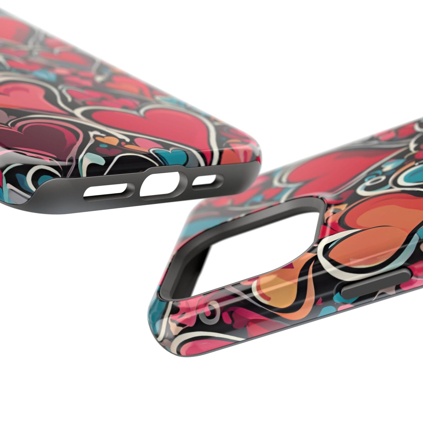 Vibrant Multicolor Heart Art – MagSafe - Compatible iPhone Case - BOGO Cases