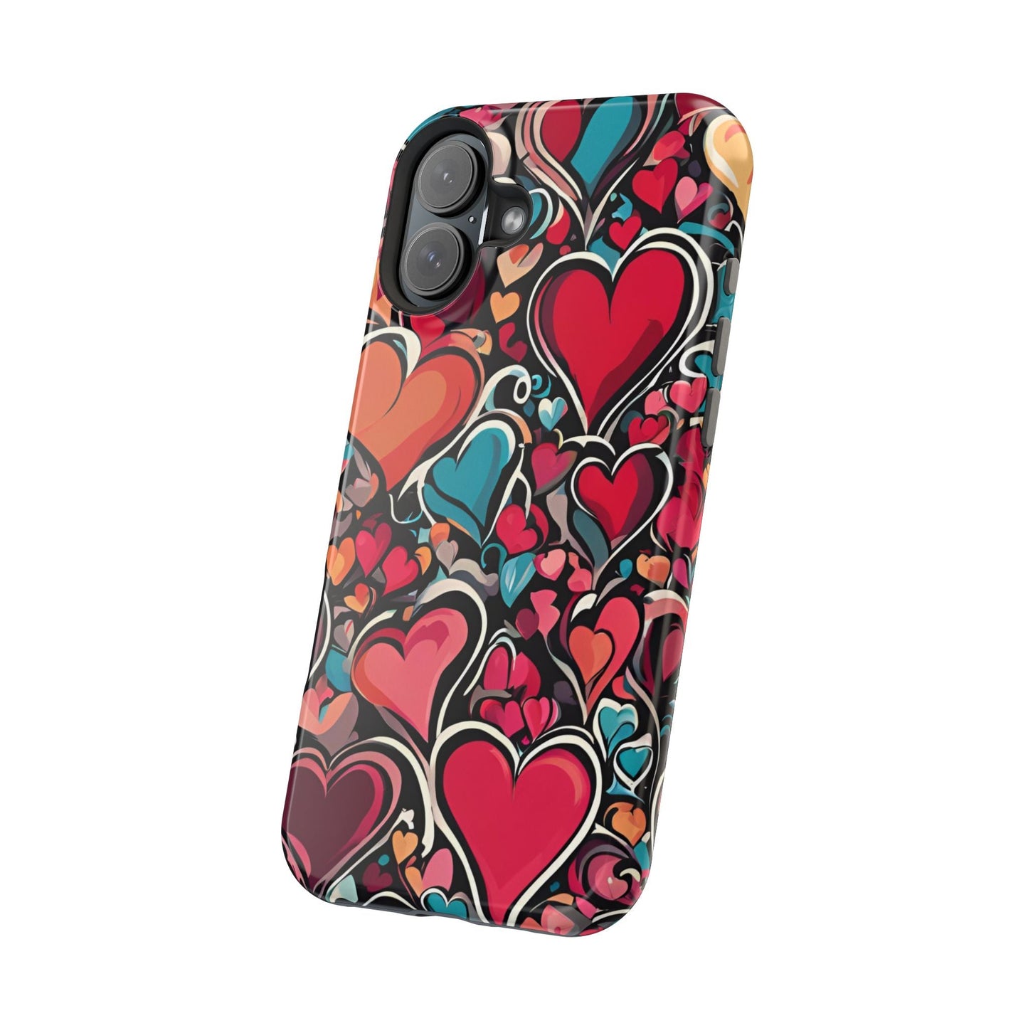 Vibrant Multicolor Heart Art – MagSafe - Compatible iPhone Case - BOGO Cases