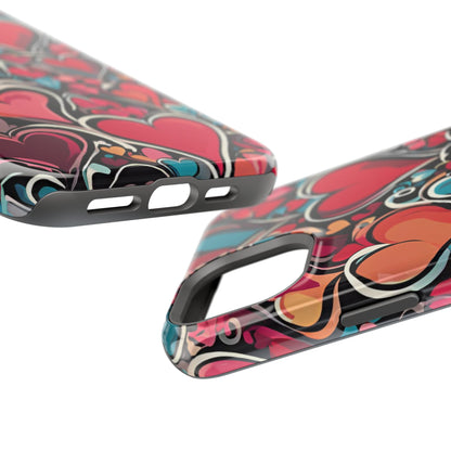 Vibrant Multicolor Heart Art – MagSafe - Compatible iPhone Case - BOGO Cases