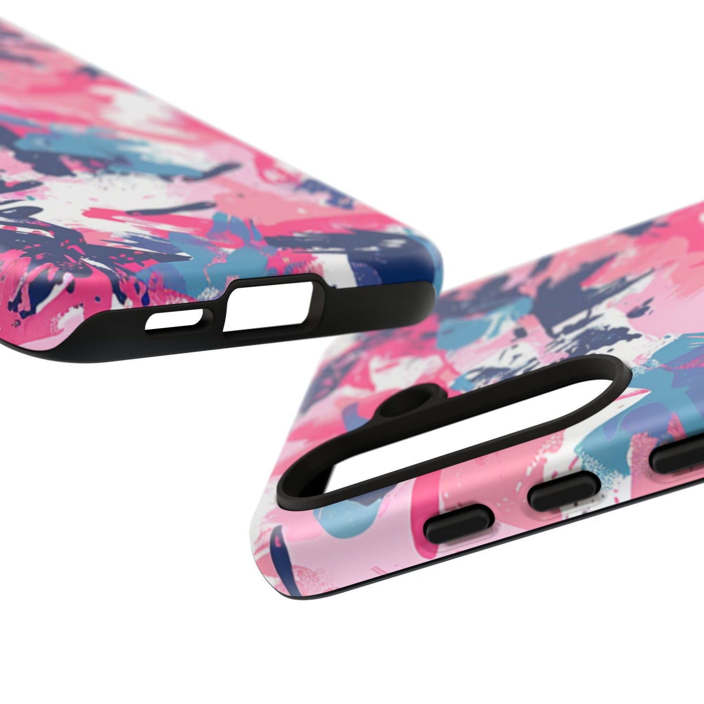 Vibrant Pink & Navy Abstract Splash – Samsung Galaxy Case - BOGO Cases