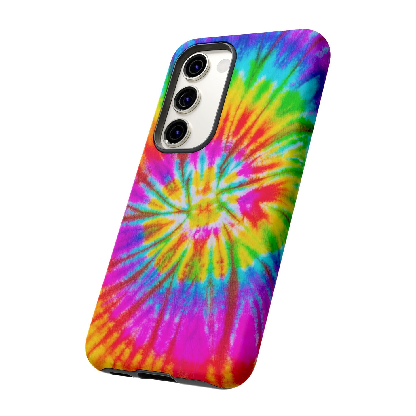 Vibrant Rainbow Spiral Tie - Dye Samsung Galaxy Case – Bold & Retro Style - BOGO Cases