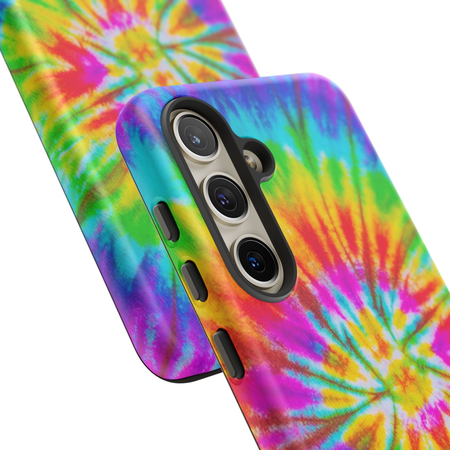 Vibrant Rainbow Spiral Tie - Dye Samsung Galaxy Case – Bold & Retro Style - BOGO Cases