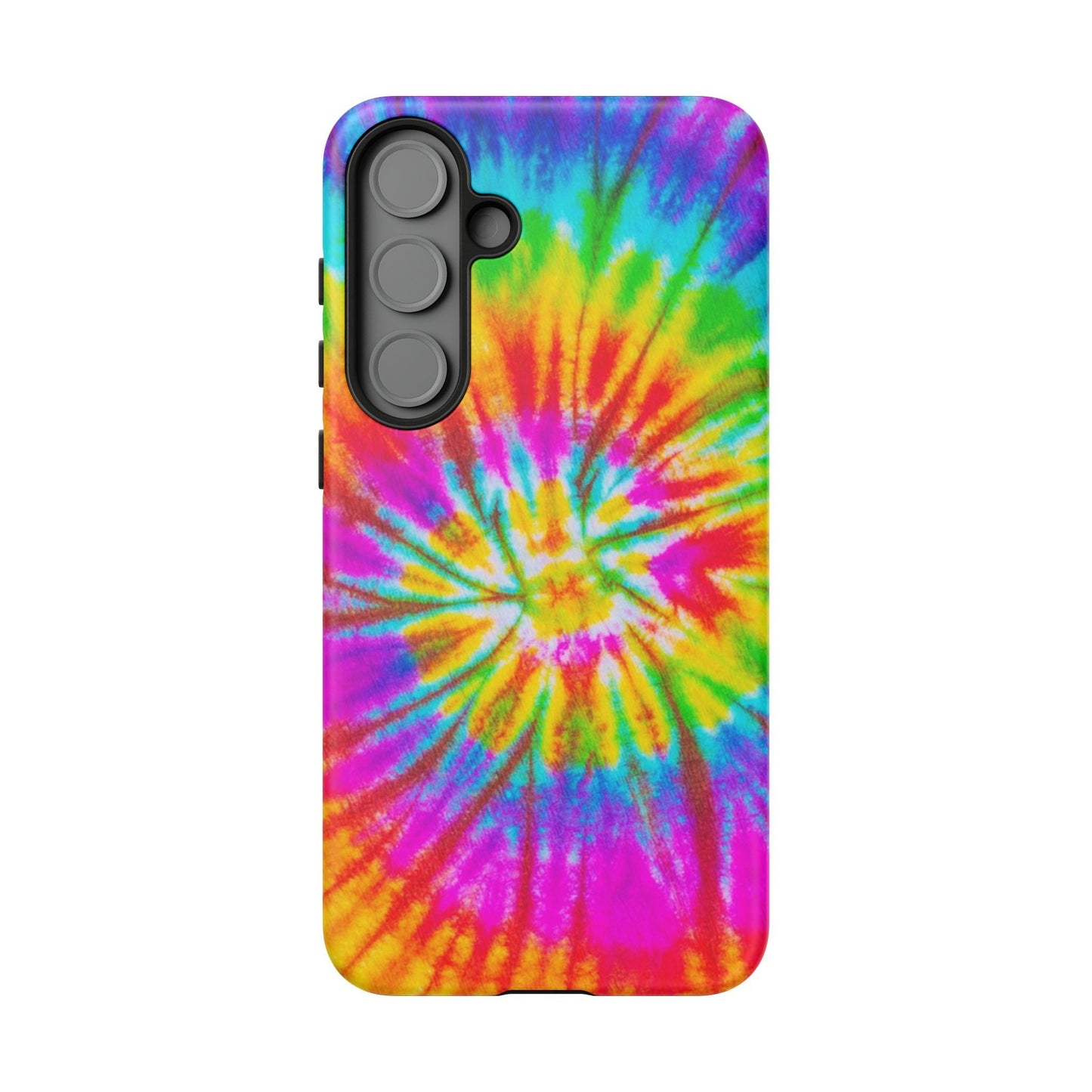 Vibrant Rainbow Spiral Tie - Dye Samsung Galaxy Case – Bold & Retro Style - BOGO Cases