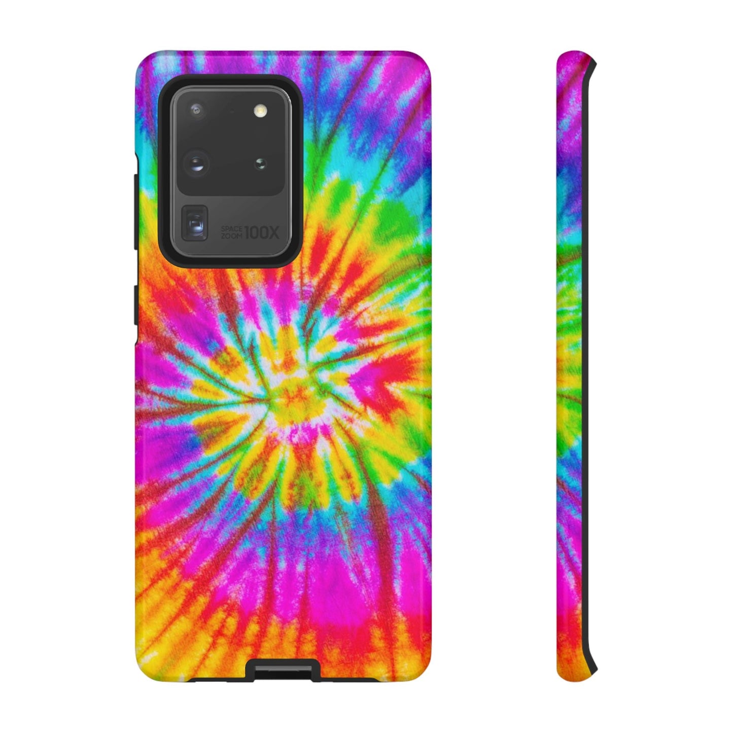 Vibrant Rainbow Spiral Tie - Dye Samsung Galaxy Case – Bold & Retro Style - BOGO Cases