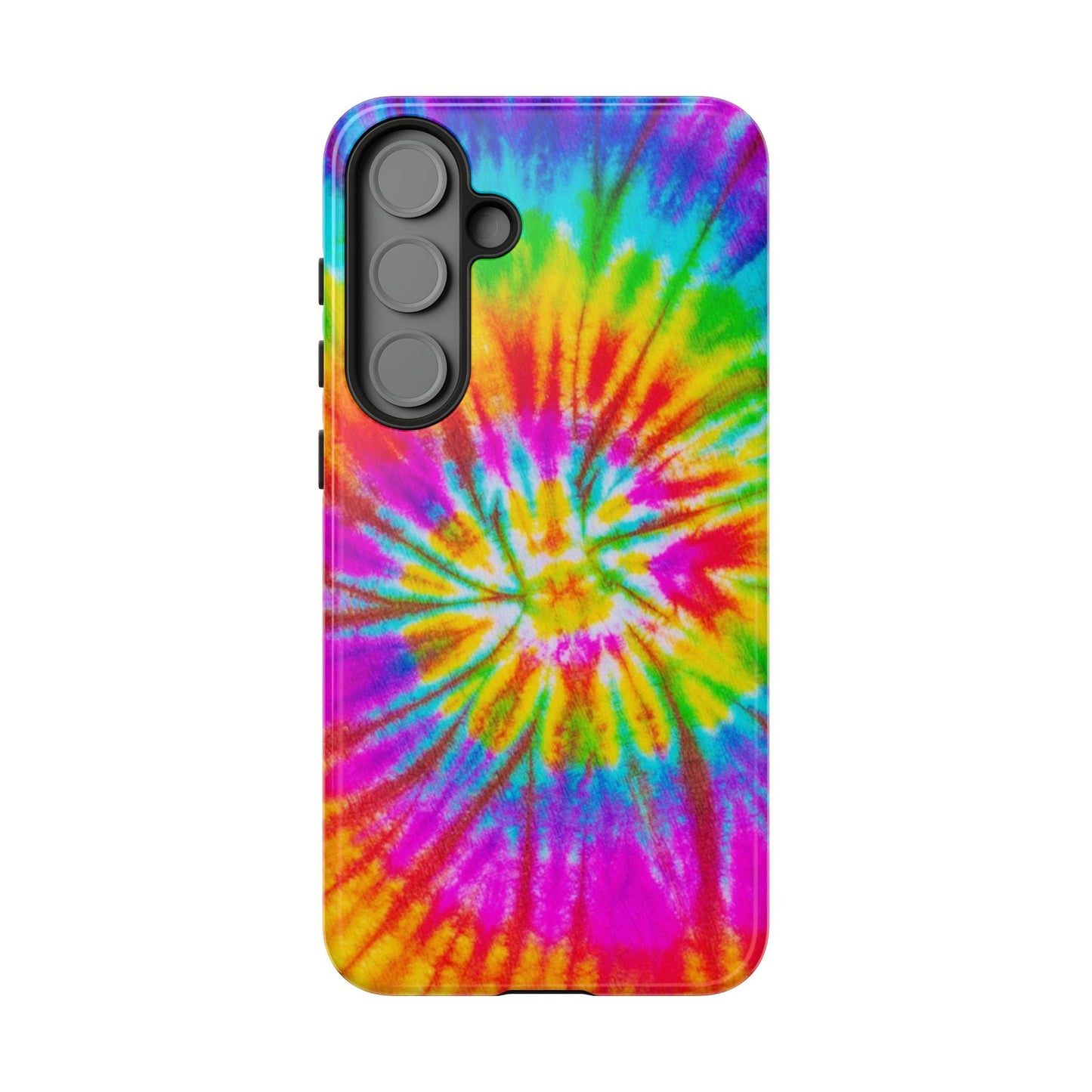 Vibrant Rainbow Spiral Tie - Dye Samsung Galaxy Case – Bold & Retro Style - BOGO Cases