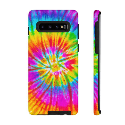 Vibrant Rainbow Spiral Tie - Dye Samsung Galaxy Case – Bold & Retro Style - BOGO Cases