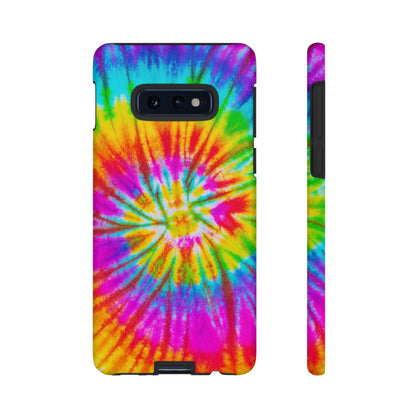 Vibrant Rainbow Spiral Tie - Dye Samsung Galaxy Case – Bold & Retro Style - BOGO Cases