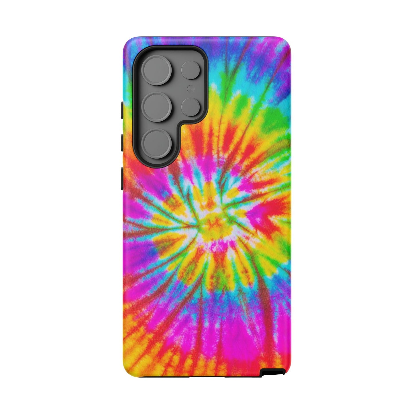 Vibrant Rainbow Spiral Tie - Dye Samsung Galaxy Case – Bold & Retro Style - BOGO Cases