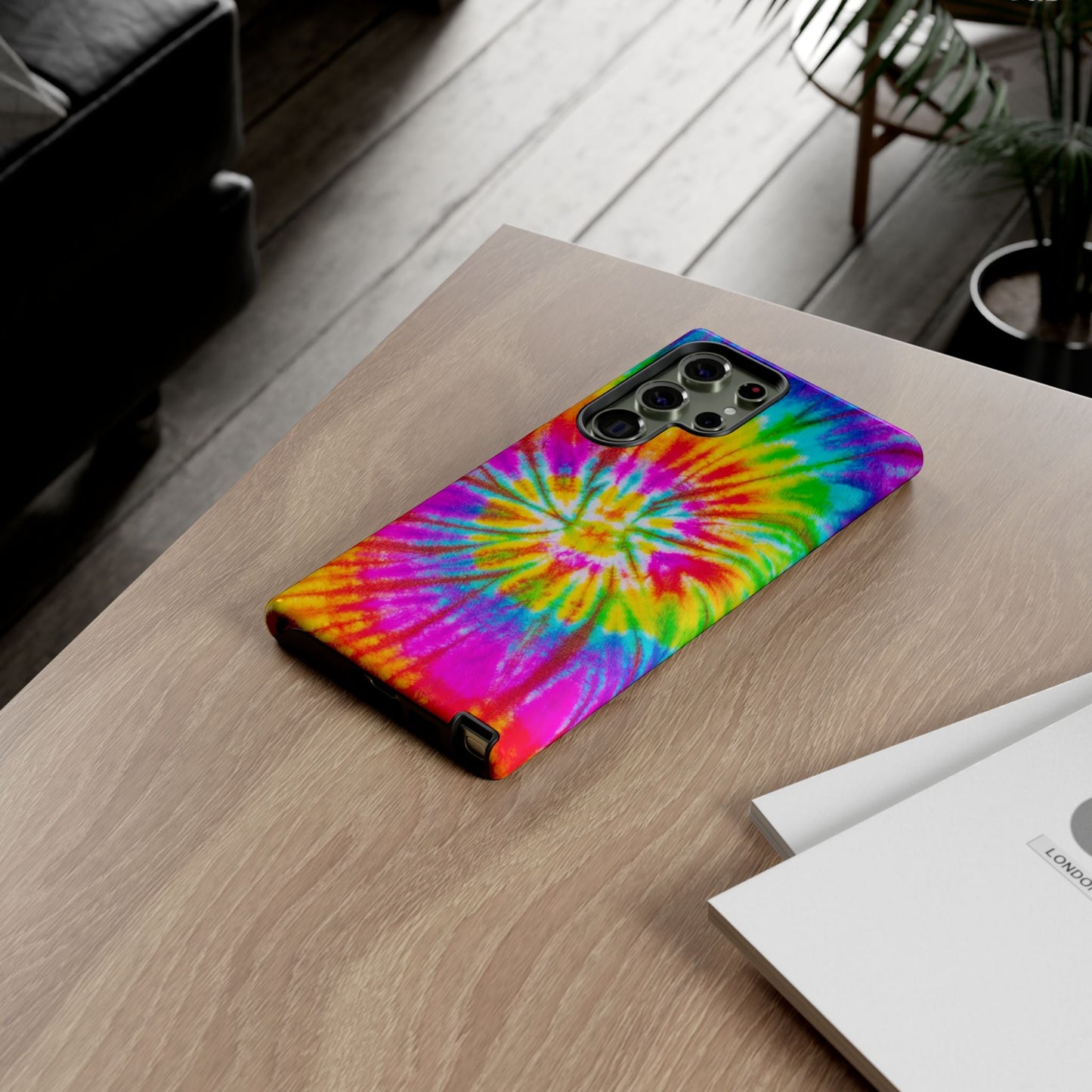 Vibrant Rainbow Spiral Tie - Dye Samsung Galaxy Case – Bold & Retro Style - BOGO Cases