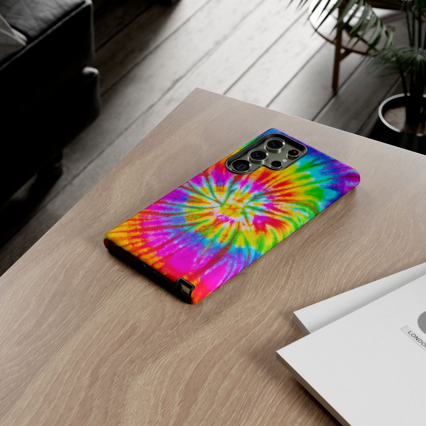 Vibrant Rainbow Spiral Tie - Dye Samsung Galaxy Case – Bold & Retro Style - BOGO Cases