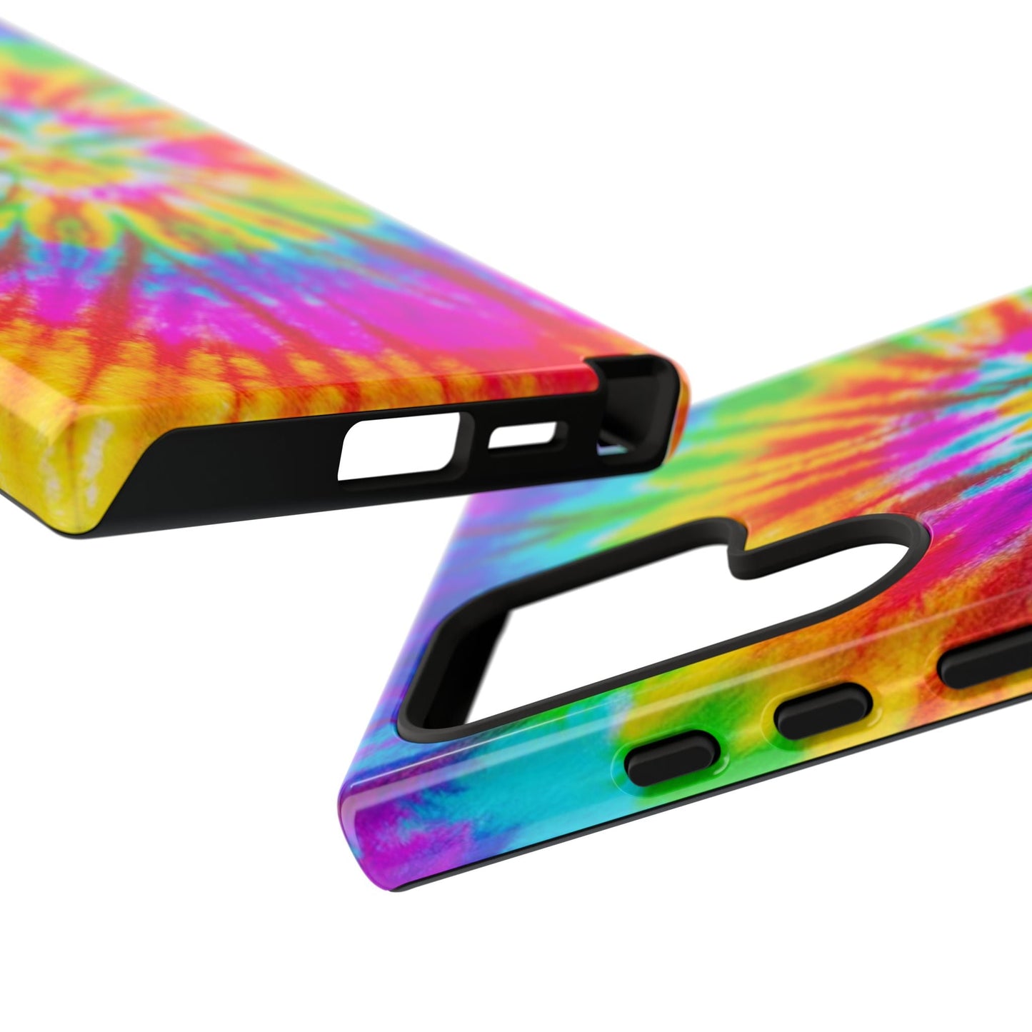 Vibrant Rainbow Spiral Tie - Dye Samsung Galaxy Case – Bold & Retro Style - BOGO Cases