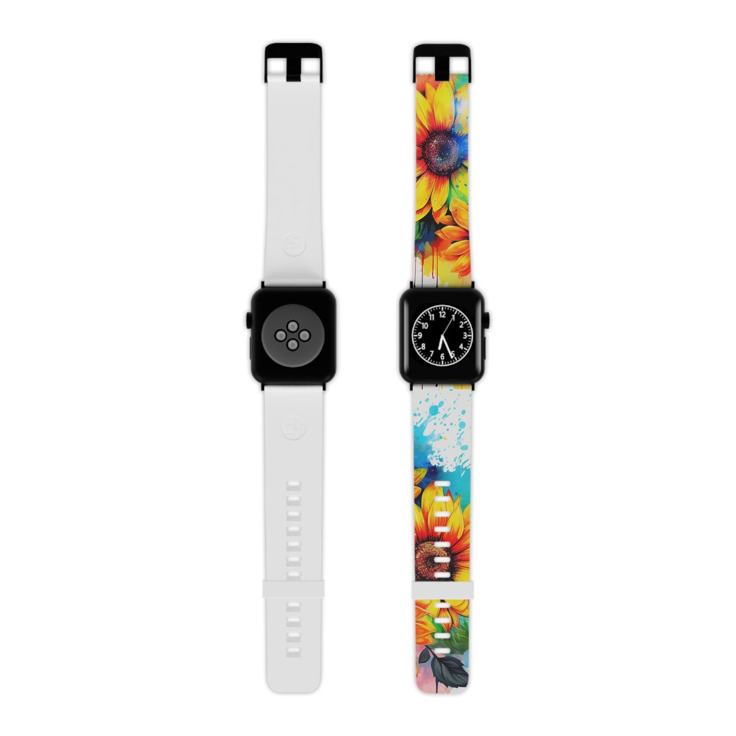 Vibrant Sunflower Splash Apple Watch Band - BOGO Cases