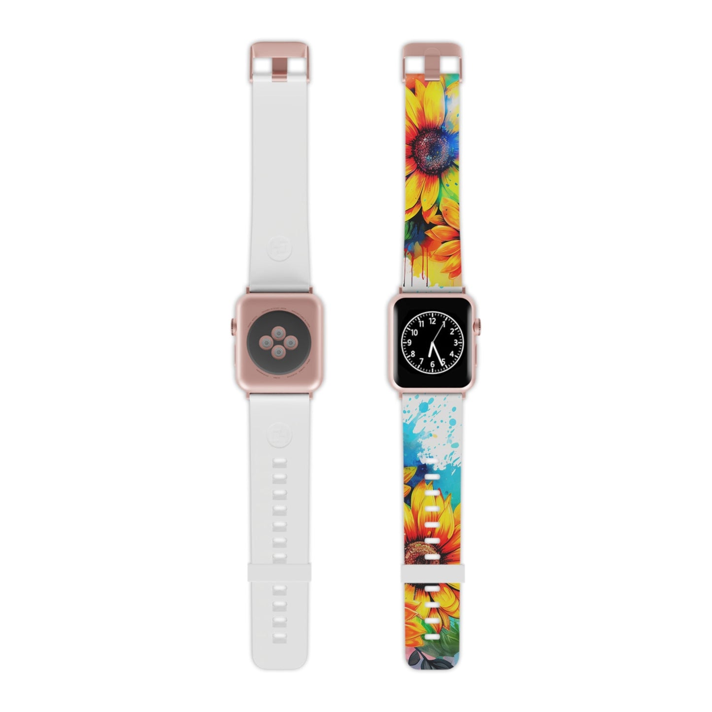 Vibrant Sunflower Splash Apple Watch Band - BOGO Cases