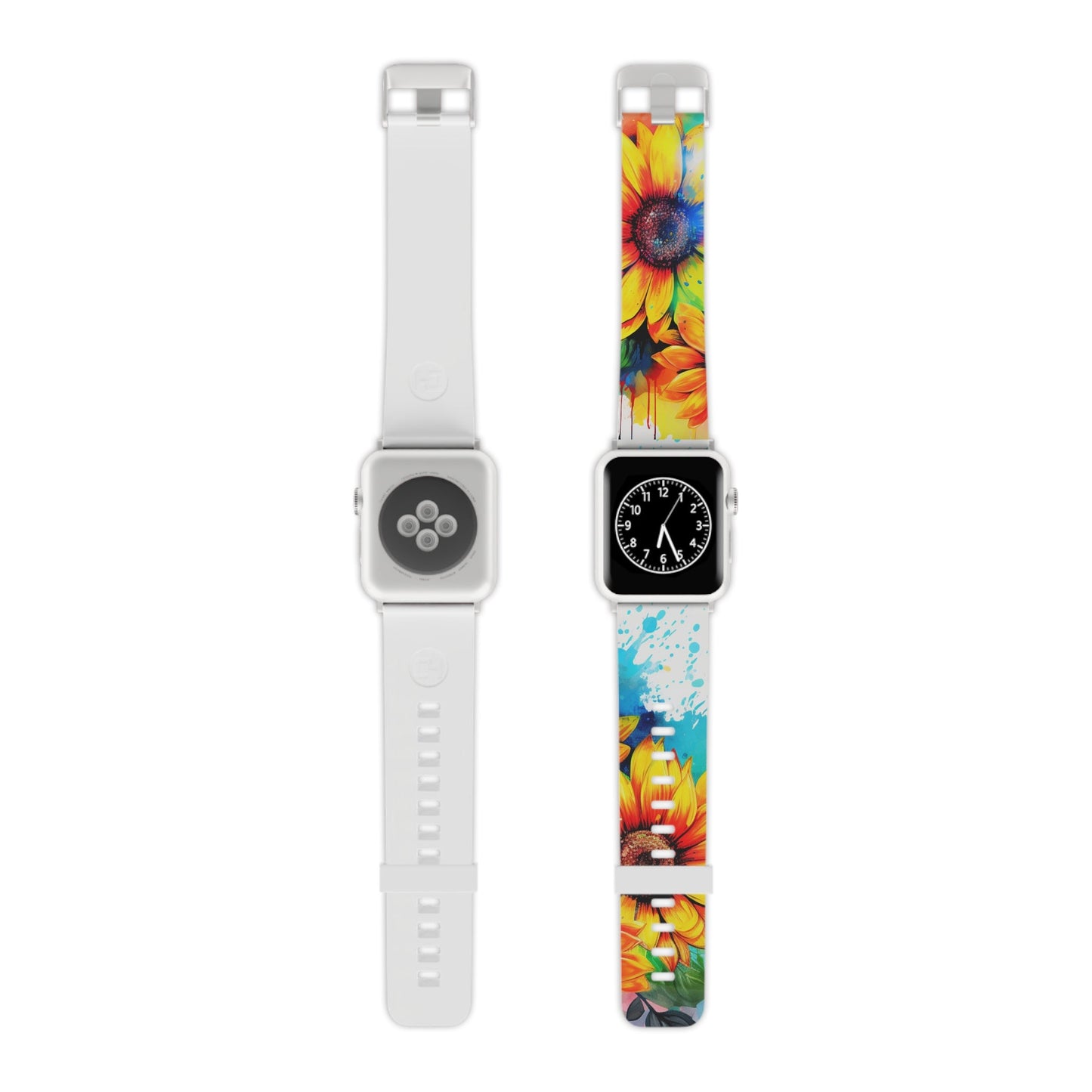 Vibrant Sunflower Splash Apple Watch Band - BOGO Cases