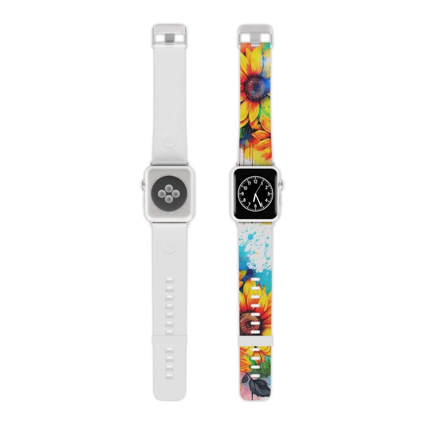 Vibrant Sunflower Splash Apple Watch Band - BOGO Cases