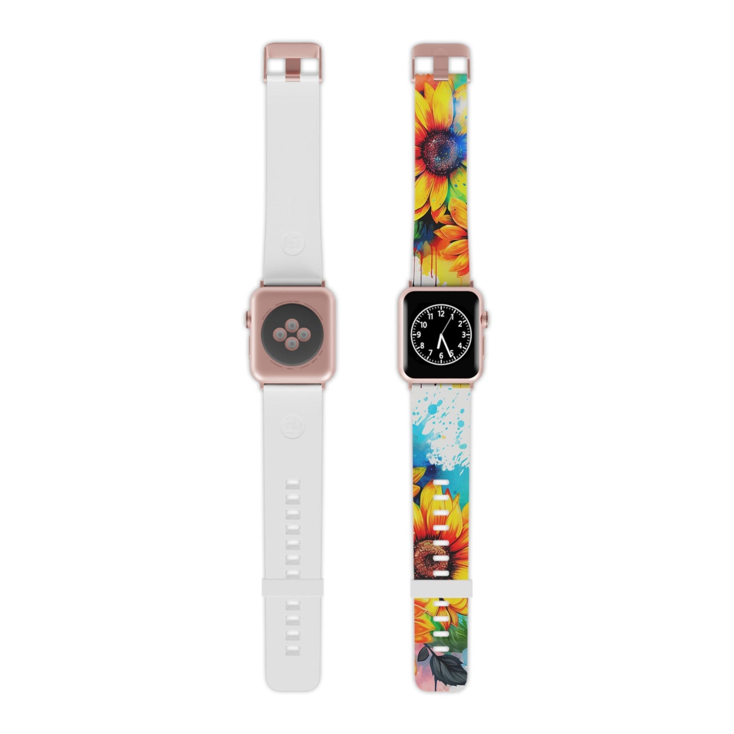 Vibrant Sunflower Splash Apple Watch Band - BOGO Cases