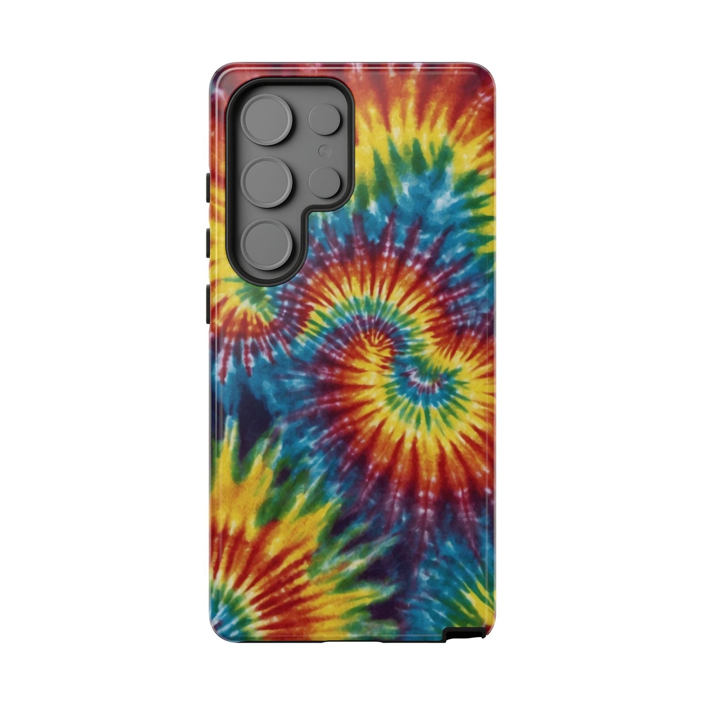 Vibrant Tie - Dye Swirl Samsung Galaxy Case – Retro Rainbow Design - BOGO Cases