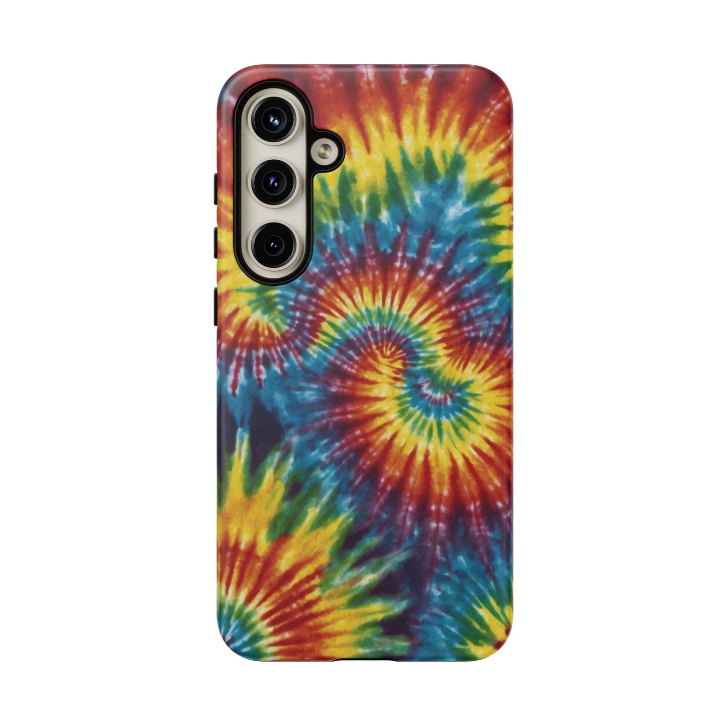 Vibrant Tie - Dye Swirl Samsung Galaxy Case – Retro Rainbow Design - BOGO Cases