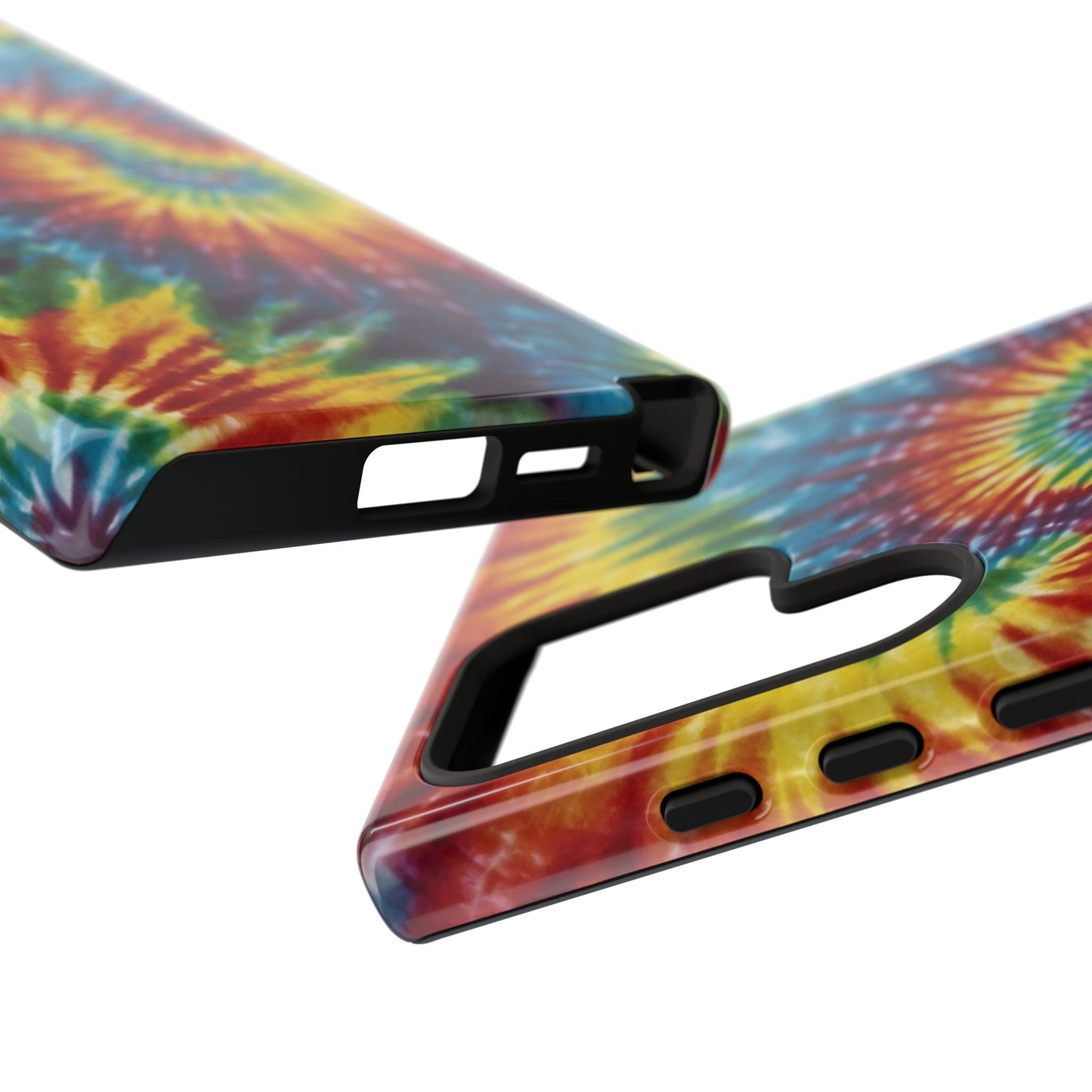 Vibrant Tie - Dye Swirl Samsung Galaxy Case – Retro Rainbow Design - BOGO Cases